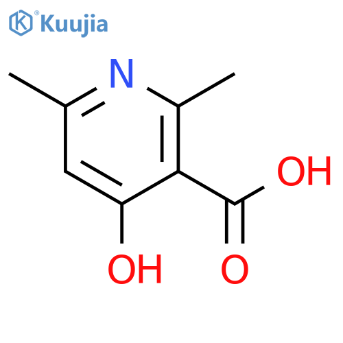 4-Hydroxy-2,6-dimethylnicotinic acid structure