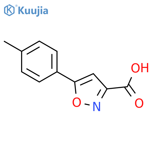 5-(4-Methylphenyl)isoxazole-3-carboxylic Acid structure