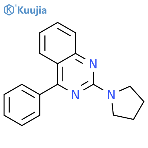 4-phenyl-2-(pyrrolidin-1-yl)quinazoline structure