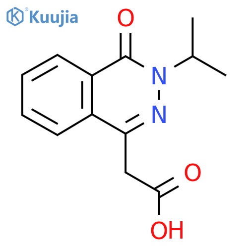 (3-Isopropyl-4-oxo-3,4-dihydro-phthalazin-1-yl)-acetic acid structure