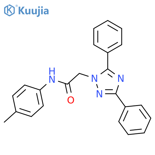 2-(3,5-Diphenyl-[1,2,4]triazol-1-yl)-N-p-tolyl-acetamide structure