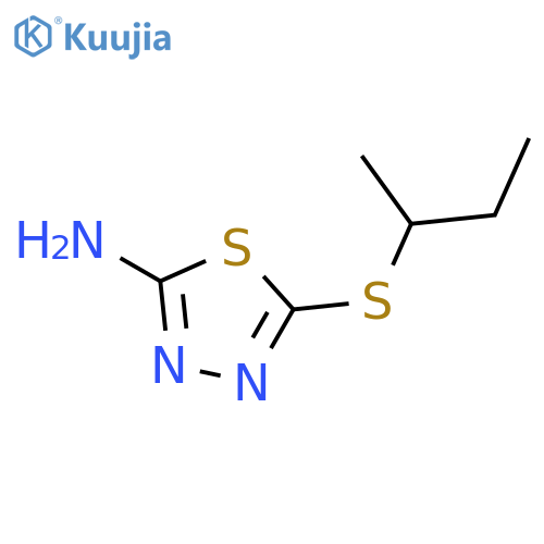 5-(sec-Butylthio)-1,3,4-thiadiazol-2-amine structure
