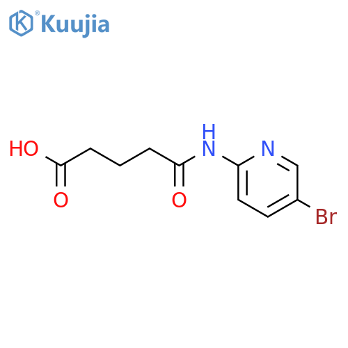 4-[(5-bromopyridin-2-yl)carbamoyl]butanoic acid structure