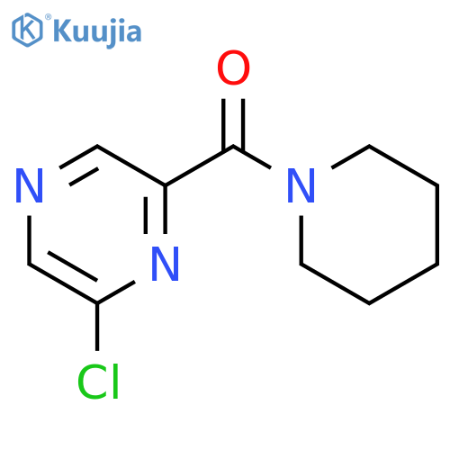 2-chloro-6-(1-piperidinylcarbonyl)pyrazine structure