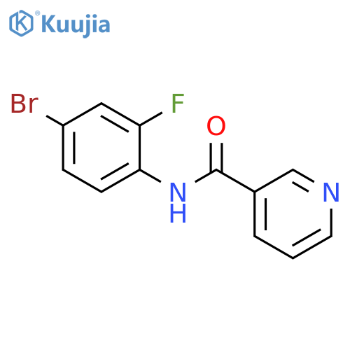 N-(4-bromo-2-fluorophenyl)nicotinamide structure