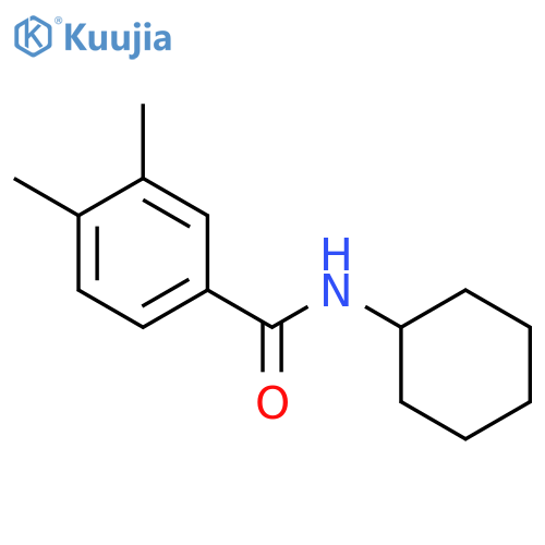 N-cyclohexyl-3,4-dimethylbenzamide structure