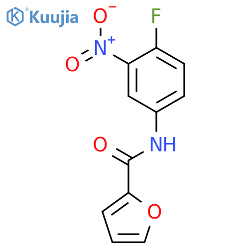 2-Furancarboxamide,N-(4-fluoro-3-nitrophenyl)- structure