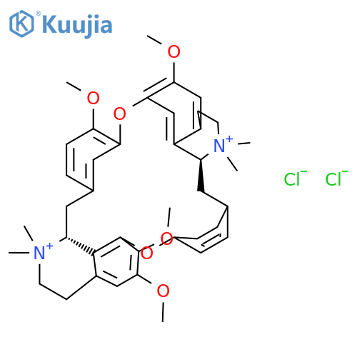 13H-4,6:21,24-Dietheno-8,12-metheno-1H-pyrido[3',2':14,15][1,11]dioxacycloeicosino[2,3,4-ij]isoquinolinium,2,3,13a,14,15,16,25,25a-octahydro-9,18,19,29-tetramethoxy-1,1,14,14-tetramethyl-,chloride (1:2), (13aR,25aS)- structure
