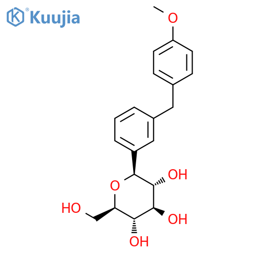 D-Glucitol, 1,5-anhydro-1-C-[3-[(4-methoxyphenyl)methyl]phenyl]-, (1S)- structure