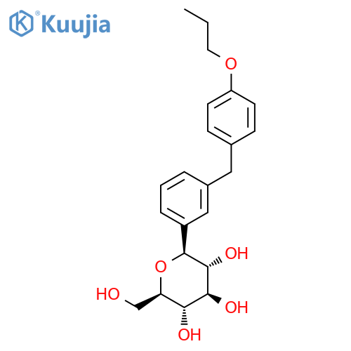 D-Glucitol, 1,5-anhydro-1-C-[3-[(4-propoxyphenyl)methyl]phenyl]-, (1S)- structure
