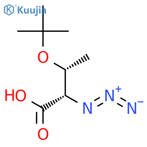 BUTANOIC ACID, 2-AZIDO-3-(1,1-DIMETHYLETHOXY)-, (2S,3R)- structure