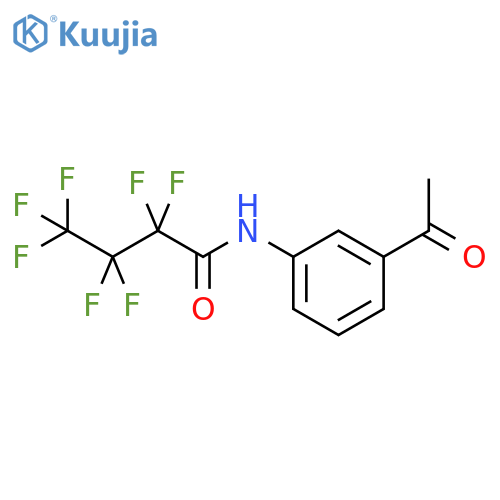 N-(3-Acetylphenyl)-2,2,3,3,4,4,4-heptafluorobutanamide structure