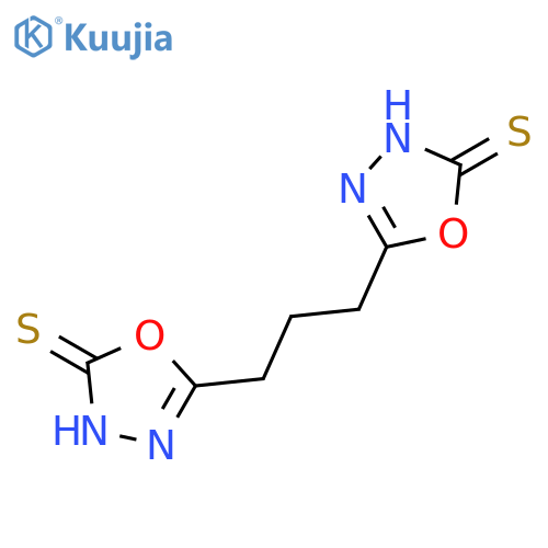 1,3,4-Oxadiazole-2(3H)-thione, 5,5'-(1,3-propanediyl)bis- structure