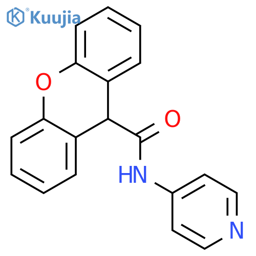 9H-Xanthene-9-carboxylic acid pyridin-4-ylamide structure
