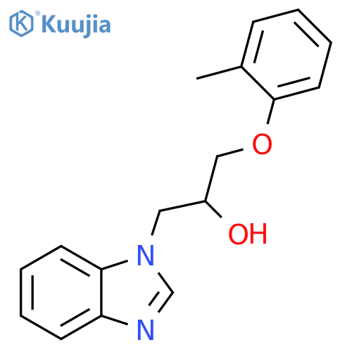 1-(1H-1,3-benzodiazol-1-yl)-3-(2-methylphenoxy)propan-2-ol structure