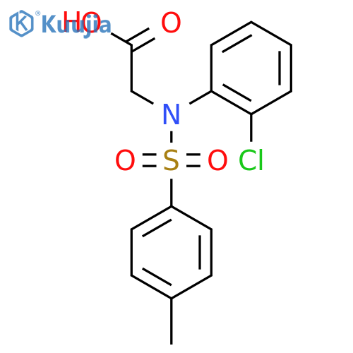 N-(2-Chlorophenyl)-N-(4-methylphenyl)sulfonylglycine structure