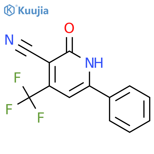 2-Hydroxy-6-phenyl-4-(trifluoromethyl)nicotinonitrile structure