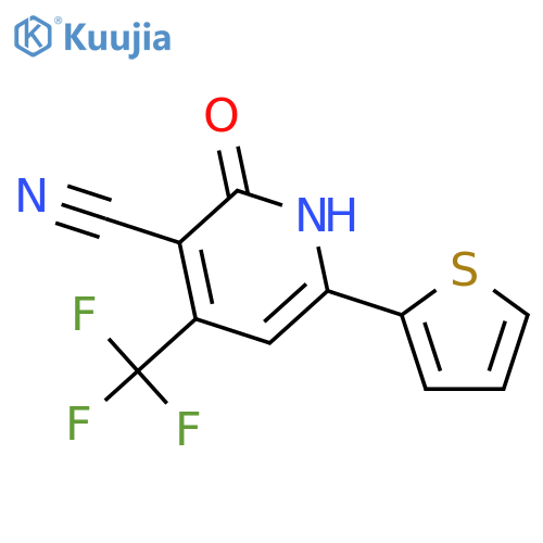 2-Hydroxy-6-(2-thienyl)-4-(trifluoromethyl)nicotinonitrile structure