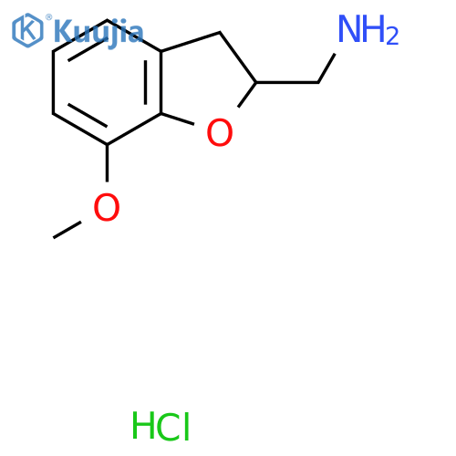 1-(7-methoxy-2,3-dihydro-1-benzofuran-2-yl)methanamine hydrochloride structure