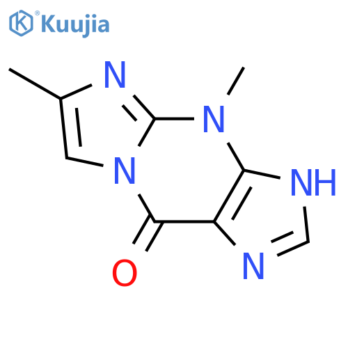 3,4-dihydro-4,6-dimethyl-9H-Imidazo[1,2-a]purin-9-one structure