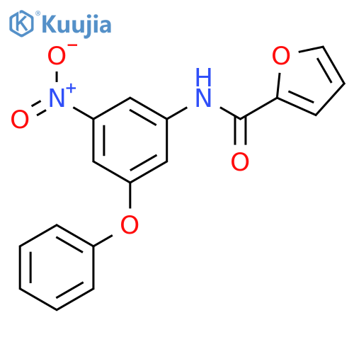 Furan-2-carboxylic acid (3-nitro-5-phenoxy-phenyl)-amide structure