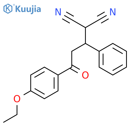 2-[3-(4-Ethoxy-phenyl)-3-oxo-1-phenyl-propyl]-malononitrile structure