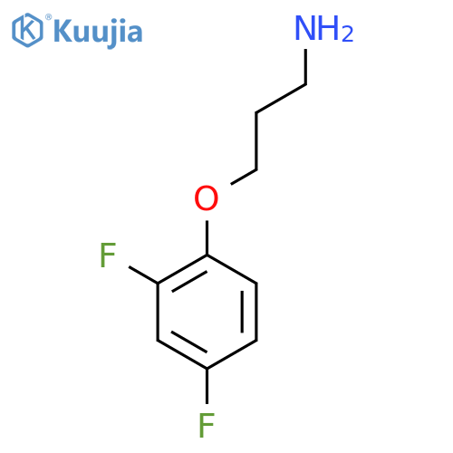 3-(2,4-difluorophenoxy)propan-1-amine structure