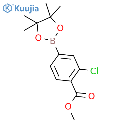 3-Chloro-4-methoxycarbonylphenylboronic acid, pinacol ester structure