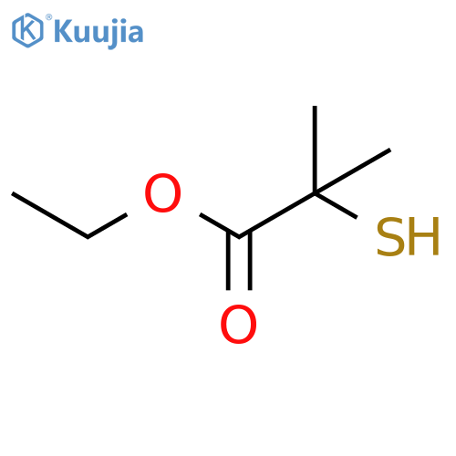 Ethyl 2-Mercapto-2-methylpropionate (>90%) structure