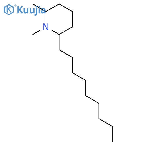 N,2-Dimethyl-6-nonylpiperidine structure