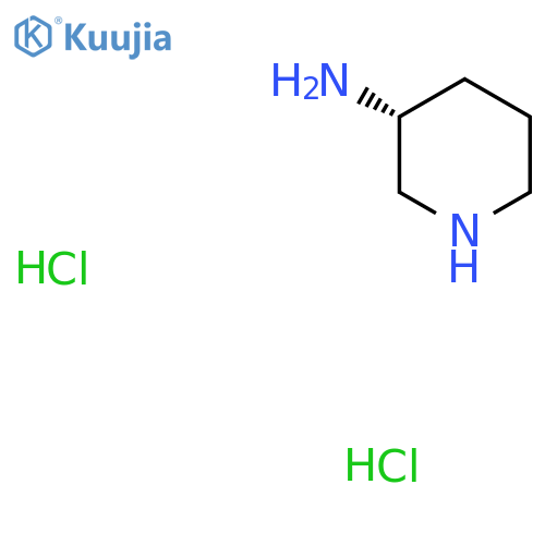 (3R)-piperidin-3-amine;dihydrochloride structure