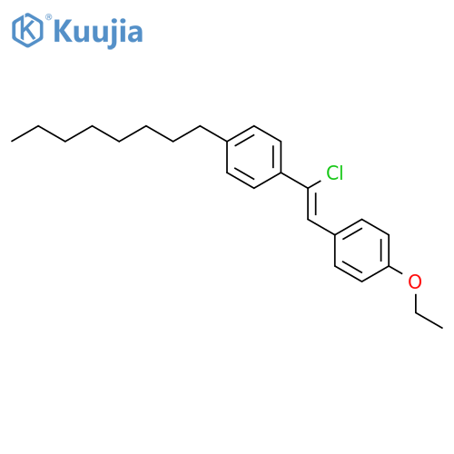 Benzene,1-[1-chloro-2-(4-ethoxyphenyl)ethenyl]-4-octyl-, (Z)- (9CI) structure