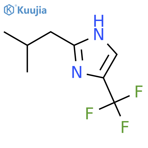 1H-Imidazole, 2-(2-methylpropyl)-4-(trifluoromethyl)- structure
