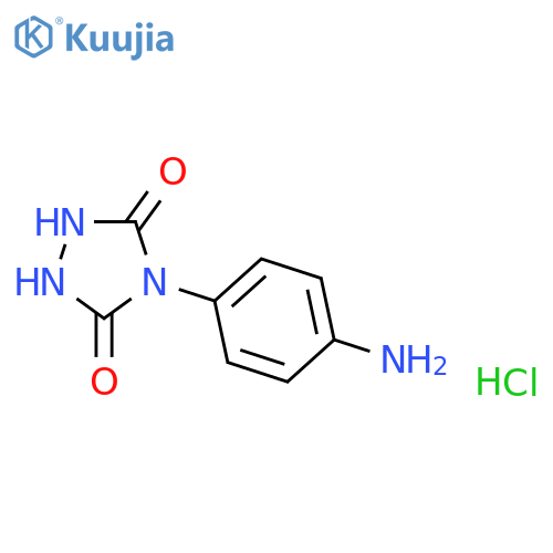 4-(4-aminophenyl)-1,2,4-triazolidine-3,5-dione hydrochloride structure