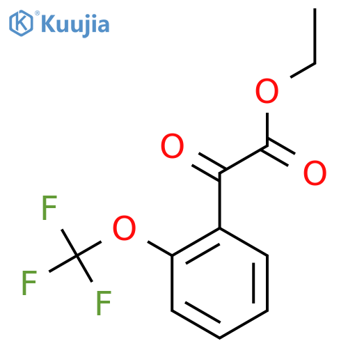 Ethyl 2-oxo-2-(2-(trifluoromethoxy)phenyl)acetate structure