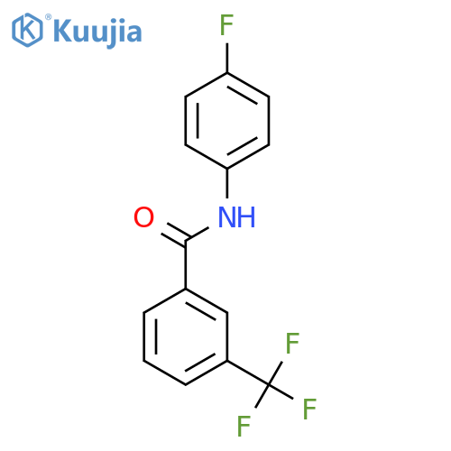 N-4-Fluorophenyl-3-(trifluoromethyl)benzamide structure