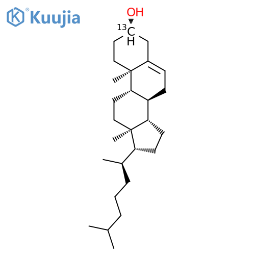 Cholest-5-en-3-ol-3-13C,(3b)- (9CI) structure