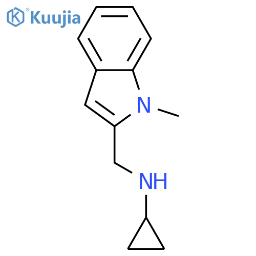 N-(1-Methyl-1H-indol-2-yl)methyl-cyclopropanamine structure