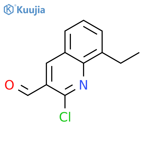 2-chloro-8-ethylquinoline-3-carbaldehyde structure