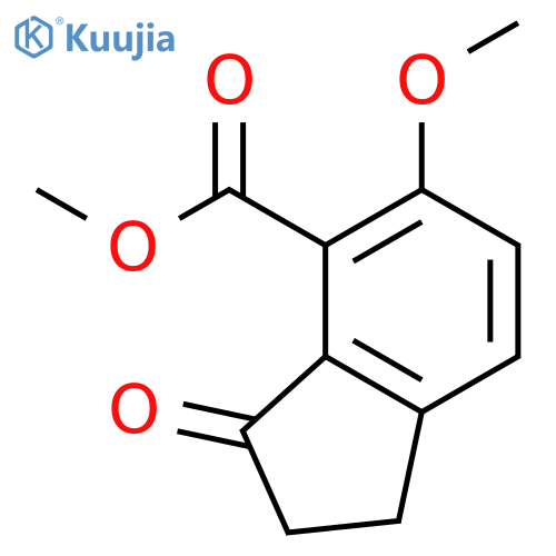 Methyl 5-methoxy-3-oxo-2,3-dihydro-1H-indene-4-carboxylate structure