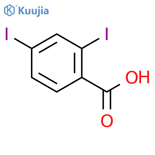 Benzoic acid, 2,4-diiodo- structure