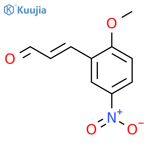 3-(2-methoxy-5-nitrophenyl)prop-2-enal structure