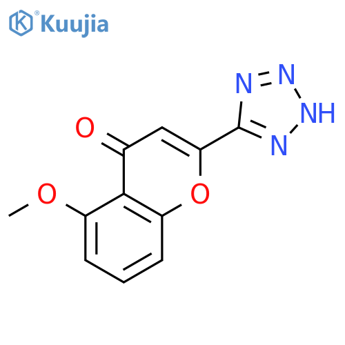 4H-1-Benzopyran-4-one,5-methoxy-2-(2H-tetrazol-5-yl)- structure
