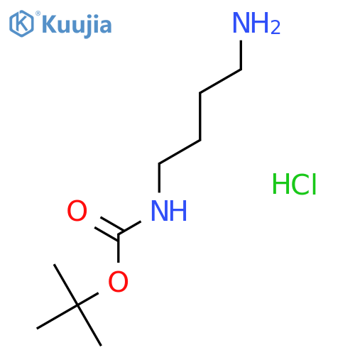 tert-Butyl (4-aminobutyl)carbamate hydrochloride structure