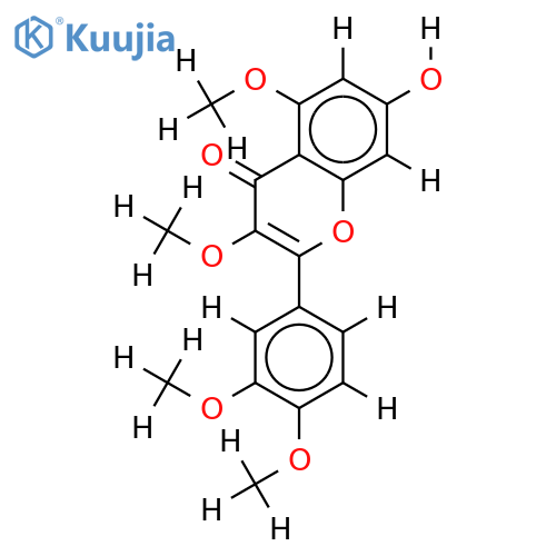 3,3',4',5-tetra-Me ether-3,3',4',5,7-Pentahydroxyflavone structure