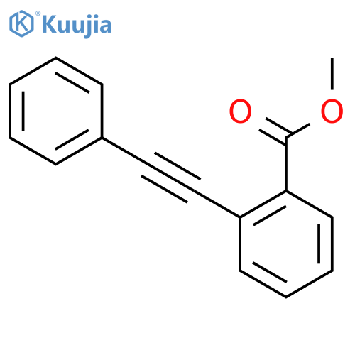 Benzoic acid, 2-(phenylethynyl)-, methyl ester structure