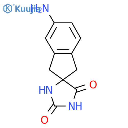 5'-Amino-1',3'-dihydrospiro[imidazolidine-4,2'-indene]-2,5-dione structure
