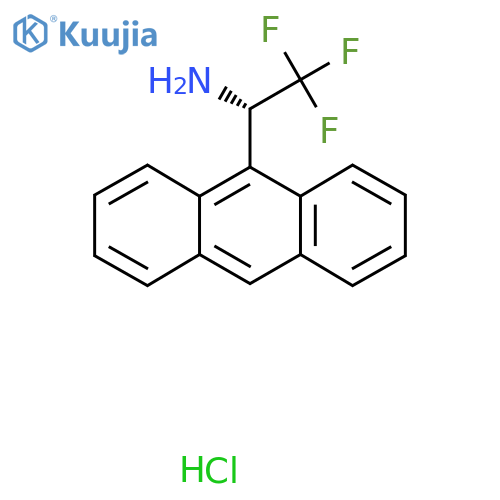 (S)-1-(Anthracen-9-yl)-2,2,2-trifluoroethan-1-amine hydrochloride structure