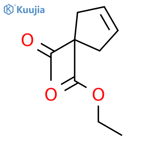 3-Cyclopentene-1-carboxylicacid, 1-acetyl-, ethyl ester structure