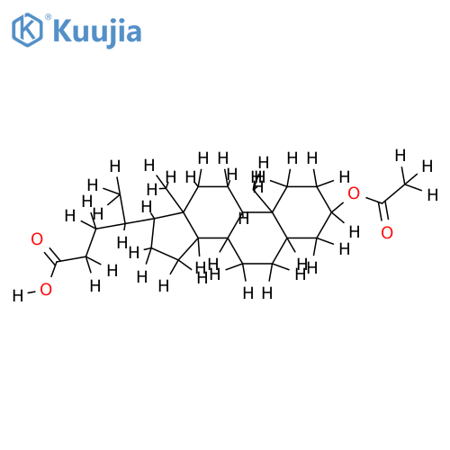 3-Ac-(3beta,5alpha)-3-Hydroxycholan-24-oic acid structure